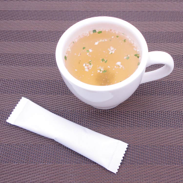 ふく福の飛騨 高山 お土産 奥飛騨産しいたけスープ 10袋入 岐阜 おみやげ 奥飛騨産 椎茸 しいたけ シイタケ インスタント スープ 下味 隠し味 調味料｜アングル3