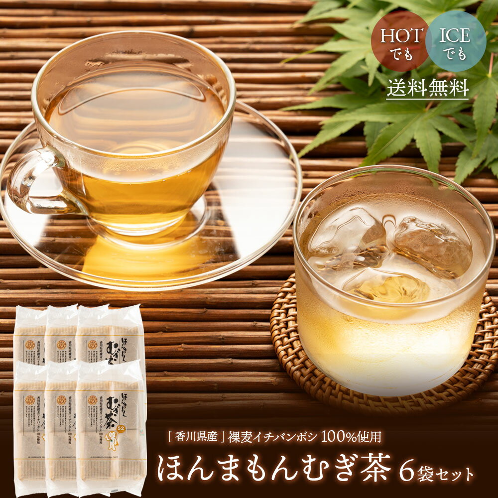 麦茶 312 パック ほんまもんむぎ茶 10g×52袋 6個セット / 送料無料 麦茶 パック 香川県産 イチバンボシ100% 国産 麦茶 ほんまもん麦茶 赤ちゃん ベビー 子供 煮出し 水出し 麦茶 麦茶パック