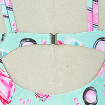 ワンピース 水着ライトグリーン 3点セット バンドゥビキニ ワンピース 水着 レディース ビキニ 女性用 大人 女の子