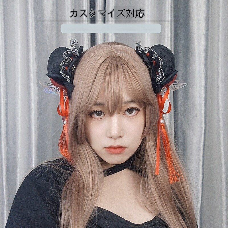 タッセルヘアバッグ ヘアピン レースリボンお団子 お団子ヘアアクセサリー