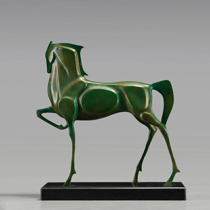 塞外将軍 駿馬 黄銅 置物 抽象 アート 馬 彫刻 工芸品 書斎 玄関 ディスプレイ 高級 インテリア 会社 開業祝い 昇進祝い 社長室 装飾品 クリスマス 御...
