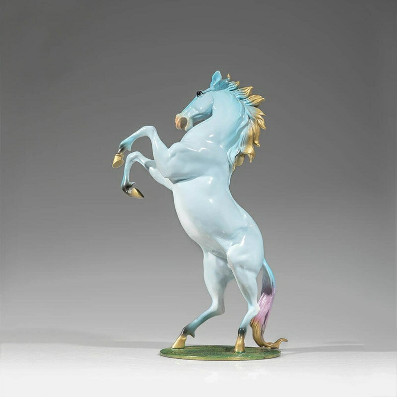 駿馬奔騰 黄銅 馬 擺件 工芸品 会社 年会 店舗 記念 開業 祝い 贈答品 大廳 受付台 装飾品 祥瑞 馬像 開運 縁起物 伝統典雅風 インテリア クリスマス...