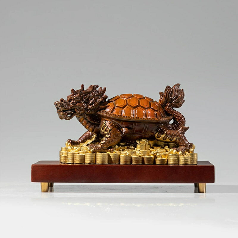財富帰来 龍亀 黄銅 擺件 客間 テレビボード オフィス 卓上 装飾 金属 置物 開運 招財 風水 銅器 インテリア 贈答品 クリスマス 御歳暮 お歳暮 御年賀...