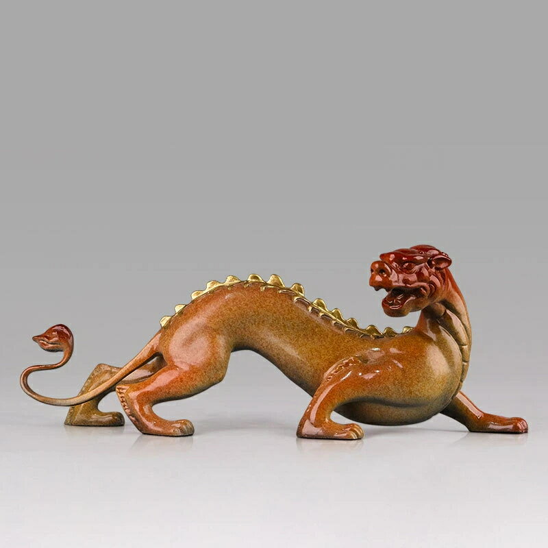 鸿運貔貅 黄銅 擺件 瑞獣 貔貅 開運 招財 会社 店舗 受付 玄関 装飾 風水 金属 銅器 工芸品 インテリア 贈答品 クリスマス 御歳暮 お歳...