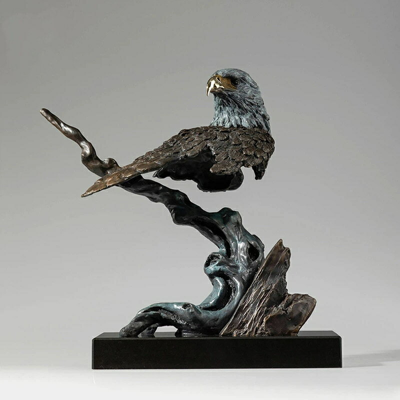 鷹 首像 銅 製 置物 高瞻遠矚 開運 工芸品 オフィス 受付 卓上 インテリア 装飾品 開業 引越し 祝い 記念品 社長 室 昇進 お礼 ギフト プレゼント ...