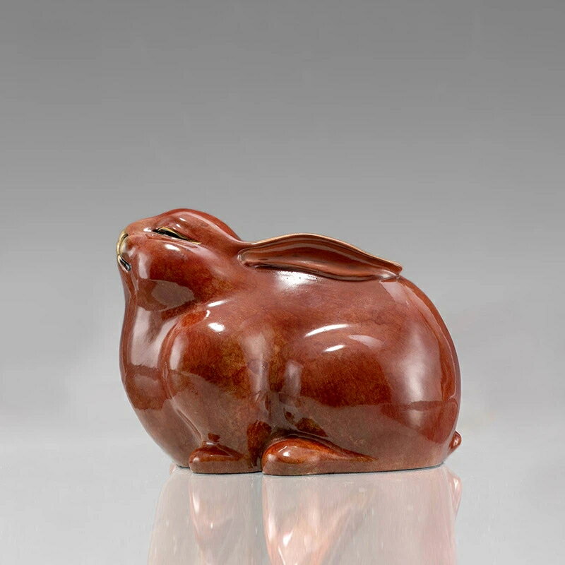 焦糖兎 黄銅 擺件 茶寵 小兎 抽象 兎 祥瑞 金属 工芸品 銅装飾 モダン デザイン 茶席 置物 家居 インテリア ギフト 贈答品 クリスマス 御歳暮 お歳暮...