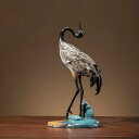 仙鶴 黄銅 擺件 長寿 祝い 贈答品 老人 誕生日 祝寿 ギフト 家居 客間 書斎 オフィス インテリア 高級 置物 縁起物 雅風 デザイン クリスマス 御歳暮...