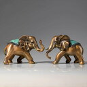 富貴吉祥 象 銅製 置物 黄銅 彩銅仕上げ オフィス 受付 卓上 インテリア 装飾品 開運 招財 ギフト プレゼント 縁起物 高級 工芸品 クリスマス 御歳暮 ...