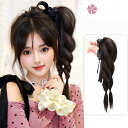 【レトロ可愛い】斜めポニーテール 假发 三つ編み ヘアクリップ ねじり編み 音楽祭 コスプレ 甘ルック 付け毛 2025新作 メーカー直送