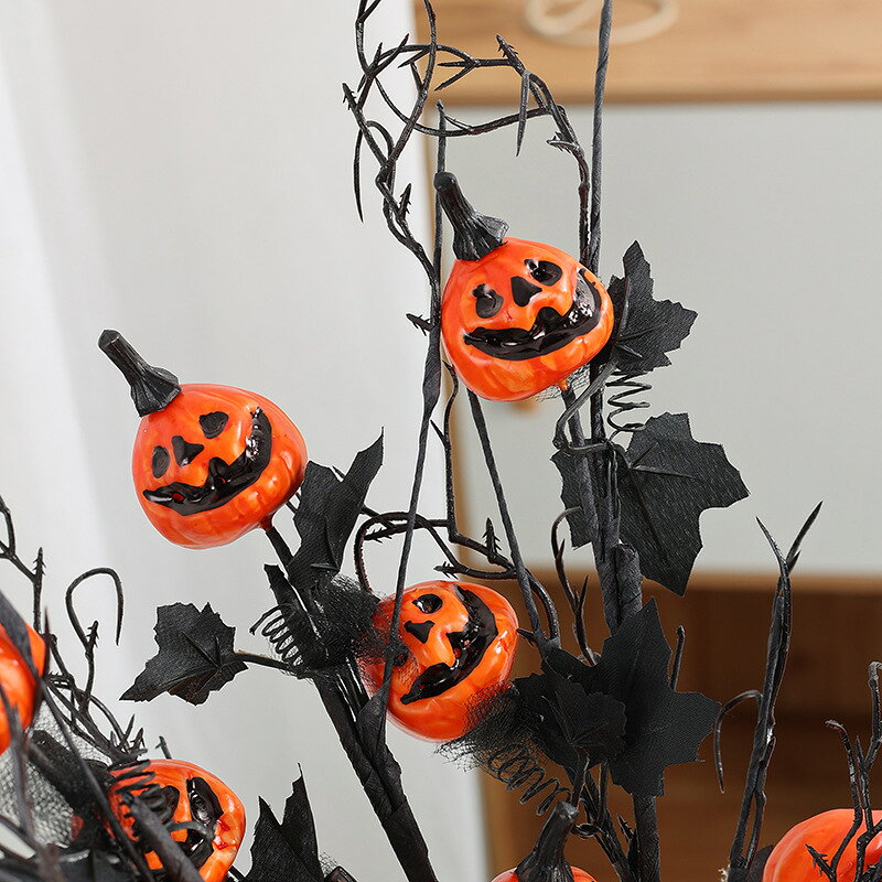 fukin-storeのハロウィン 笑顔カボチャ オブジェ 不気味 パーティー インテリア おしゃれ ユニーク テーブル フォトプロップ ギフト ホラー｜アングル2