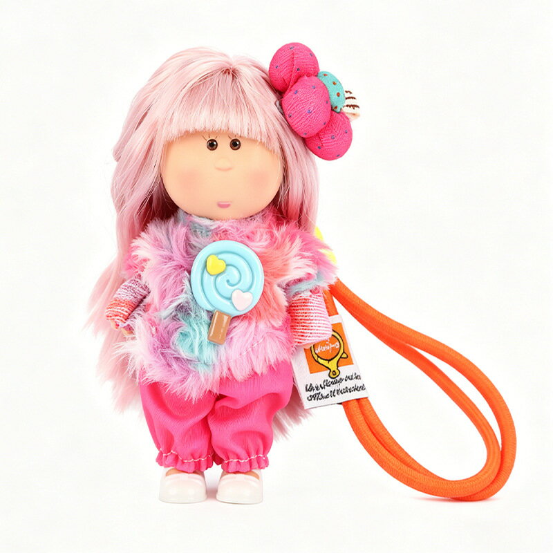 Rakuten - ポテトドール Mia ドール 14cm ミニサイズ 着せ替え人形 DIY ドール キーホルダー バッグチャーム カバン飾り ストラップ付き インテリア雑貨 ギフト かわいい 丸顔ぽってり 癒し系 コレクション 320-3