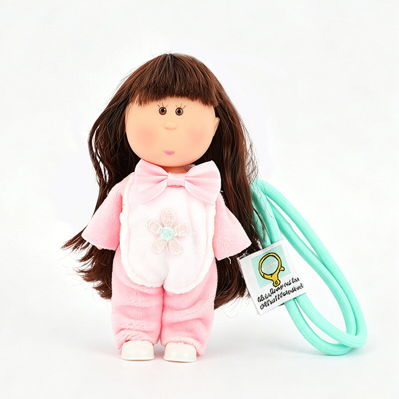 Rakuten - ポテトドール Mia ドール 14cm ミニサイズ 着せ替え人形 DIY ドール キーホルダー バッグチャーム カバン飾り ストラップ付き インテリア雑貨 ギフト かわいい 丸顔ぽってり 癒し系 コレクション 327-5