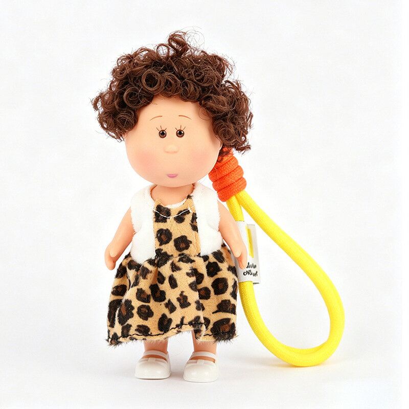 Rakuten - ポテトドール Mia ドール 14cm ミニサイズ 着せ替え人形 DIY ドール キーホルダー バッグチャーム カバン飾り ストラップ付き インテリア雑貨 ギフト かわいい 丸顔ぽってり 癒し系 コレクション 328-2