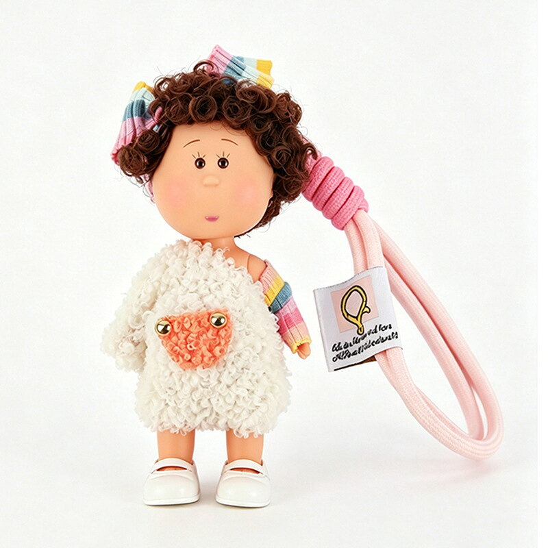 Rakuten - ポテトドール Mia ドール 14cm ミニサイズ 着せ替え人形 DIY ドール キーホルダー バッグチャーム カバン飾り ストラップ付き インテリア雑貨 ギフト かわいい 丸顔ぽってり 癒し系 コレクション 329-5