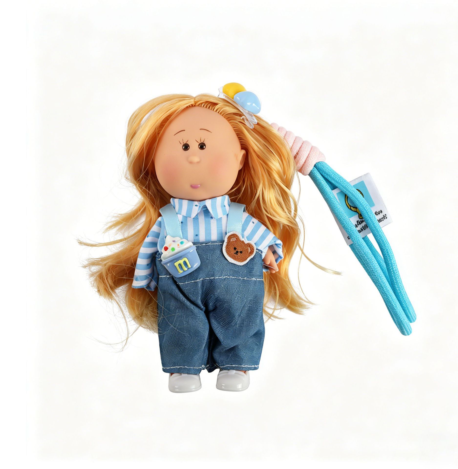 Rakuten - ポテトドール Mia ドール 14cm ミニサイズ 着せ替え人形 DIY ドール キーホルダー バッグチャーム カバン飾り ストラップ付き インテリア雑貨 ギフト かわいい 丸顔ぽってり 癒し系 コレクション 335-6