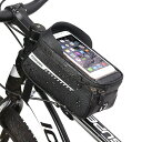 自転車 バッグ 防水 トップチューブバッグ 自転車 スマホホルダー 3D EVA 携帯ホルダーフレームバッグ 6.8インチのスマートフォンに対応した感度の高い TPUタッチスクリーンとサンバイザー
