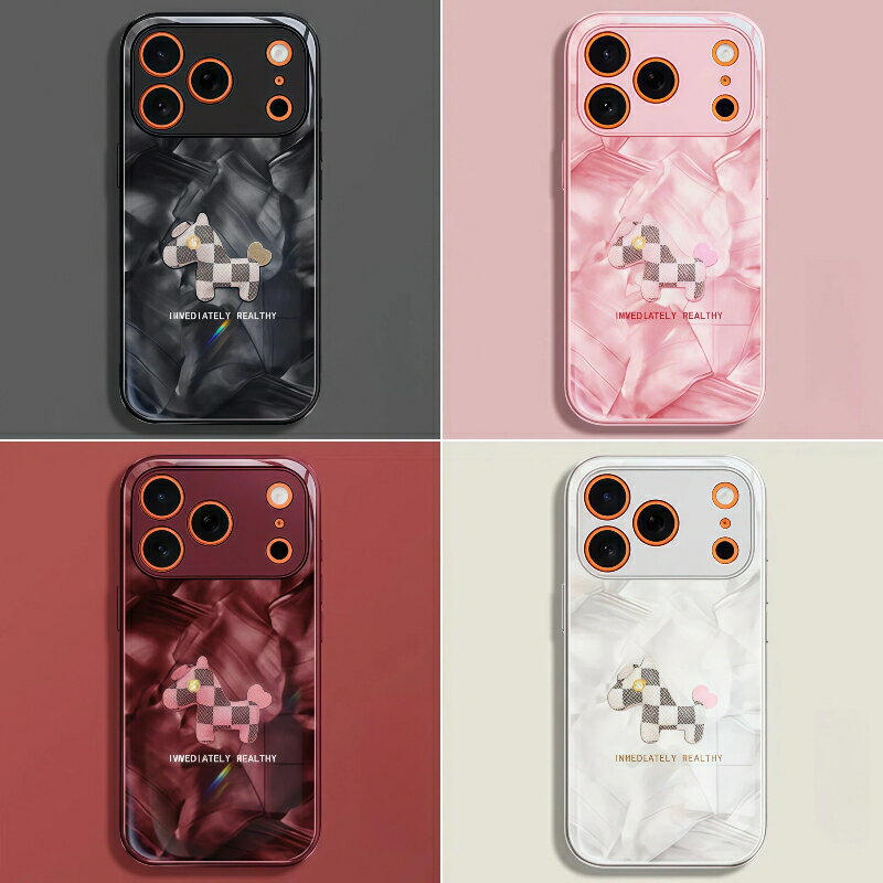Rakuten - 馬 デザイン iPhoneケース 小馬モチーフ 干支 午年 縁起物 明るいデザイン iPhone17 シリーズ対応 ソフトケース プレゼント mk15