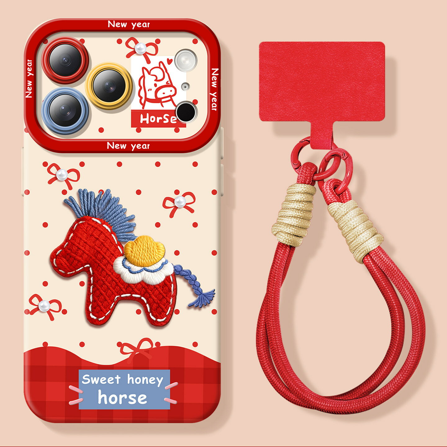 Rakuten - 馬 デザイン iPhoneケース 小馬モチーフ 干支 午年 縁起物 明るいデザイン iPhone17 iPhone16 シリーズ対応 ソフトケース プレゼント mk16