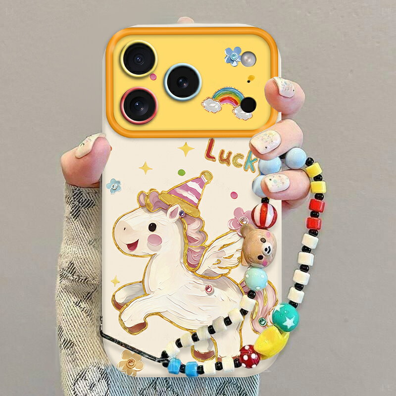 馬年 デザイン iPhoneケース 小馬モチーフ 干支 午年 縁起物 明るいデザイン iPhone17 iPhone16 シリーズ対応 ソフトケース プレゼント mk65