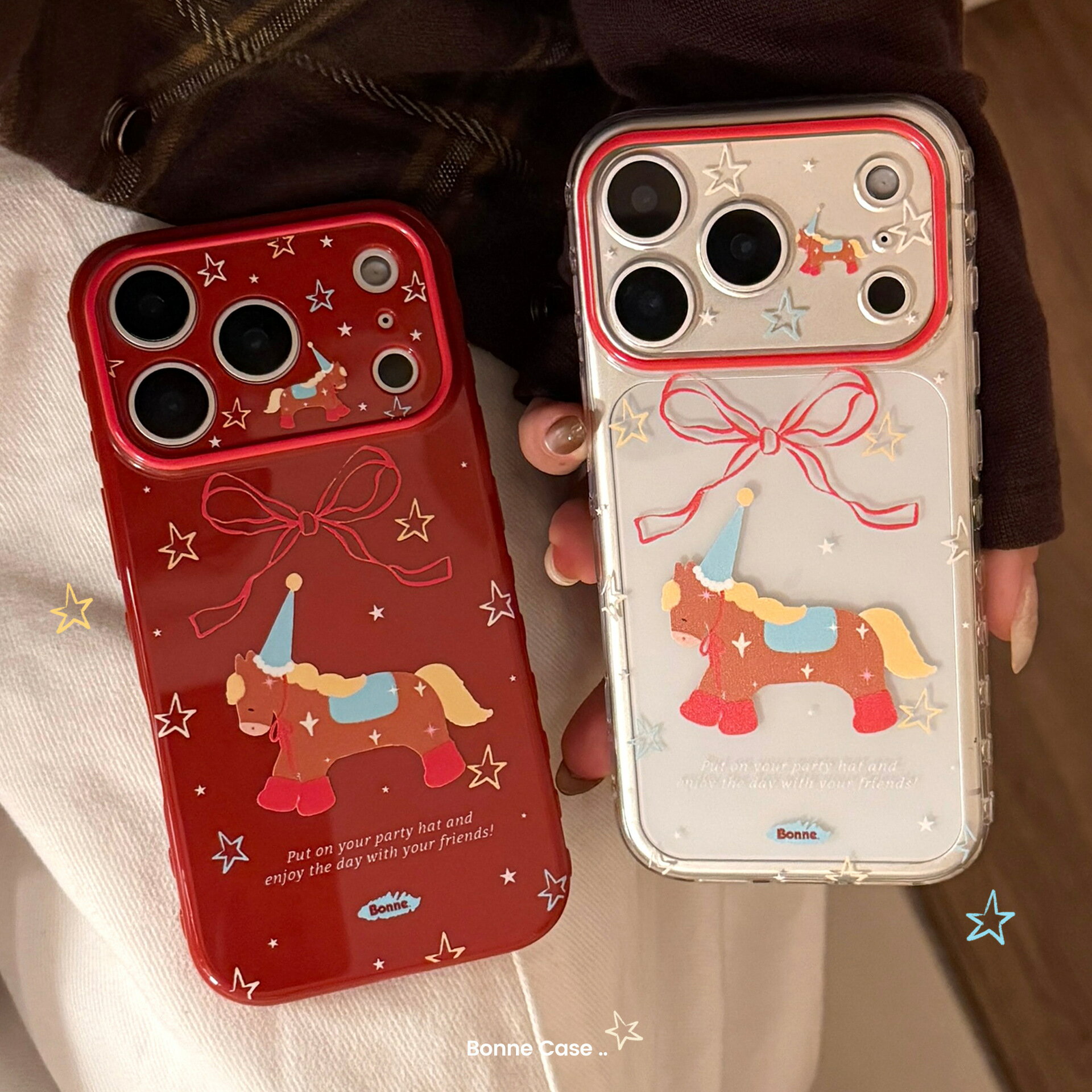 Rakuten - 馬 デザイン iPhoneケース 小馬モチーフ 干支 午年 縁起物 明るいデザイン iPhone17 iPhone16 シリーズ対応 ソフトケース プレゼント mk6