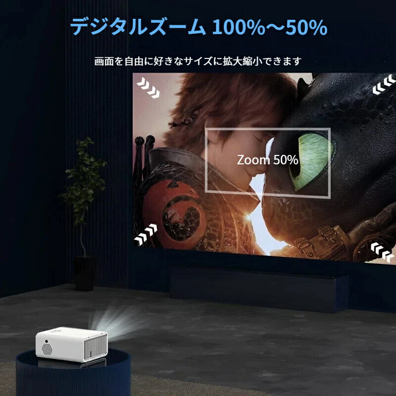 プロジェクター 小型 ポータブル 1080P ...の紹介画像3