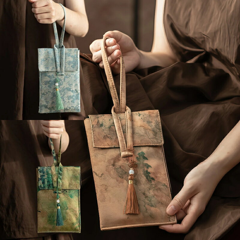 スマホポーチ ハンドル付き 布製 おしゃれ スマホケース ミニバッグ ハンドバッグ 小さめ 軽量 小物入れ カード収納 レディース 散歩用 お出かけ用 豊富な柄展開