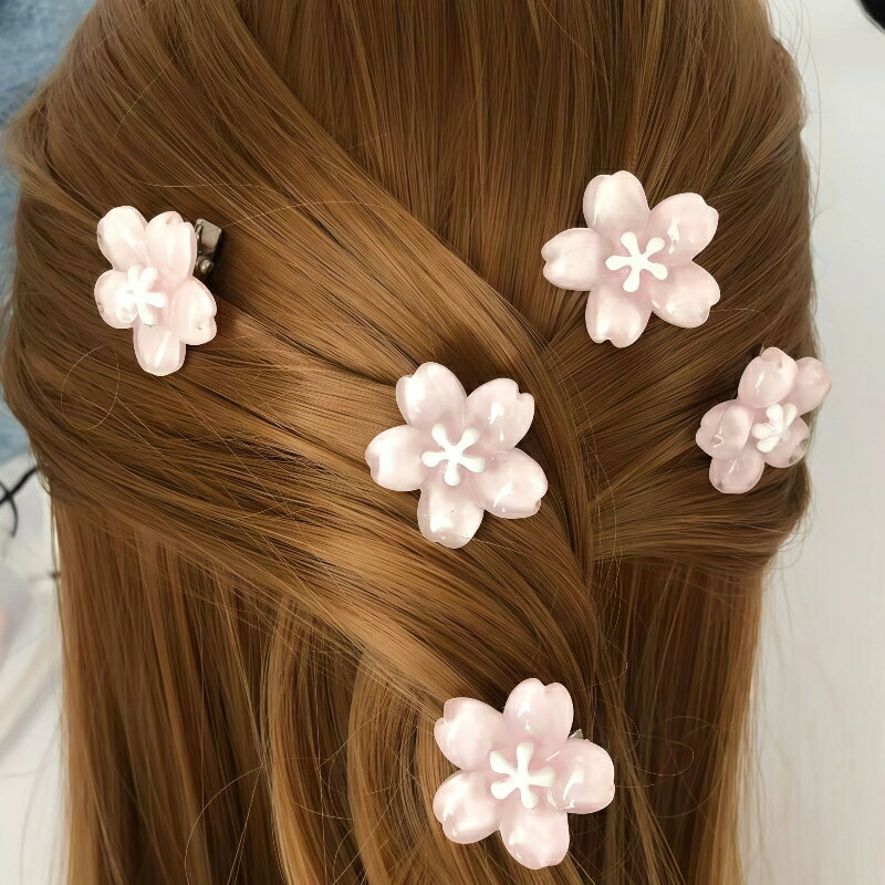 Rakuten - ヘアクリップ ゼリー 桜 さくら ミニ サイドクリップ 少女 可愛い 甘い ガーリー 超絶品 フェアリー ins 風 人気 髪飾り ヘアアクセサリー レディース おしゃれ