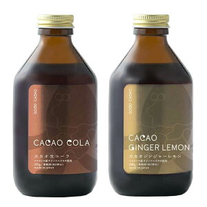 [2種セット]Cacao cola カカオ生コーラ320g/CACAO GINGER LEMON カカオジンジャーレモン280g GOOD CACAO 送料無料(沖縄・離島を除く) クラフトコーラ