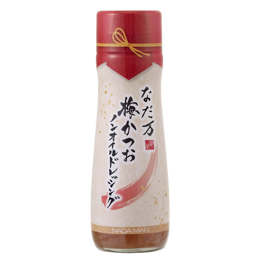 [6本セット]なだ万 梅かつおノンオイルドレッシング 180ml 送料無料(沖縄・離島を除く)