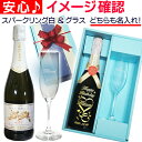 名入れ スパークリングワイン 名前入り フルート シャンパングラス 付き ギフトセット 名前入り スプマンテ と 名入れ ワイングラス 誕生日 プレゼント 男性...