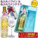 名前入り プレゼント 白 ワイン 名入れ ワイン 白 & 名入れ ワイングラス 母の日 ギフトセット 彫刻ボトル ワインギフト 誕生日プレゼント 男性 女性 還暦 古希 喜寿 御祝 祝い 御礼 父 母 退職 送別 昇進 上司 豪華 おしゃれ ロートシルト ボルドー ブラン
