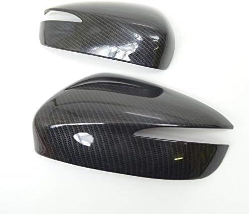 CX-3 CX3 DK系 CX-5 CX5 KE系 後期 ドアミラー サイドミラー カバー ブラック カーボン 調 左右セット 外装 カスタム パーツ ドレスアップ 送料無料
