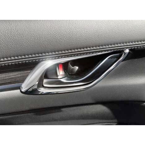 CX-5 CX5 KF系 CX-8 CX8 KG系 内装 サテンシルバー フロント リア インナー ドア ハンドル ガーニッシュ 4個セット ドレスアップ 内装 カスタムパーツ 送料無料