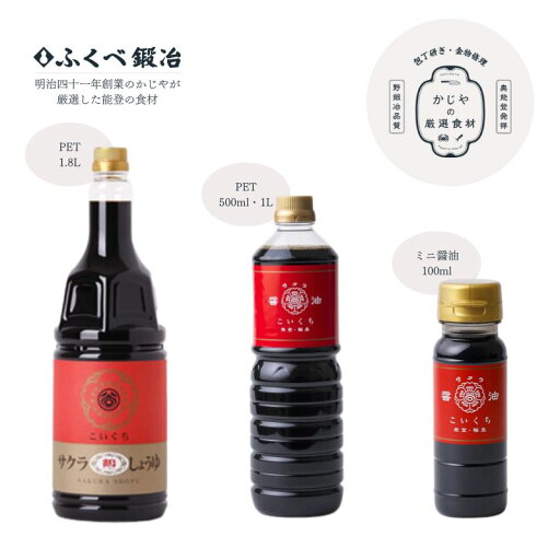 【能登復興 漁師町の逸品】お刺身には絶対コレ!新鮮なお魚と相性抜群!<サクラ醤油こいくち500ml>醤油 国産 調味料 能登 輪島 谷川醸造 ギフト ~能登はやさしや土までも~ 【能登復興 漁師町の逸品】お刺身には絶対コレ!新鮮なお魚と相性抜群!<サクラ醤油こいくち500ml>醤油 国産 調味料 能登 輪島 谷川醸造 ギフト ~能登はやさしや土までも~