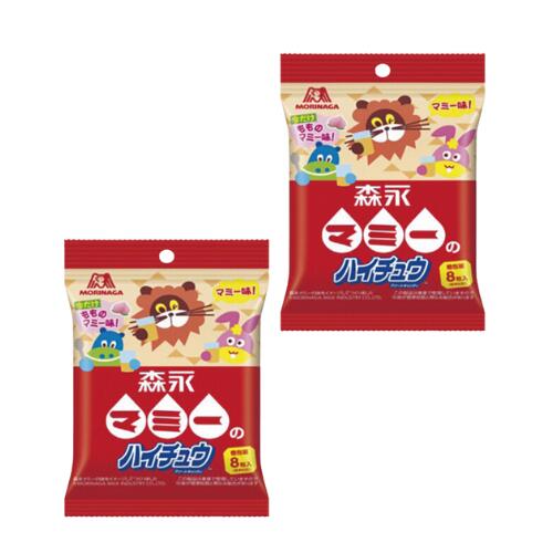 販路限定 森永マミーのハイチュウアソートキャンディ 8粒入り 今だけもものマミー味　2袋セットのサムネイル