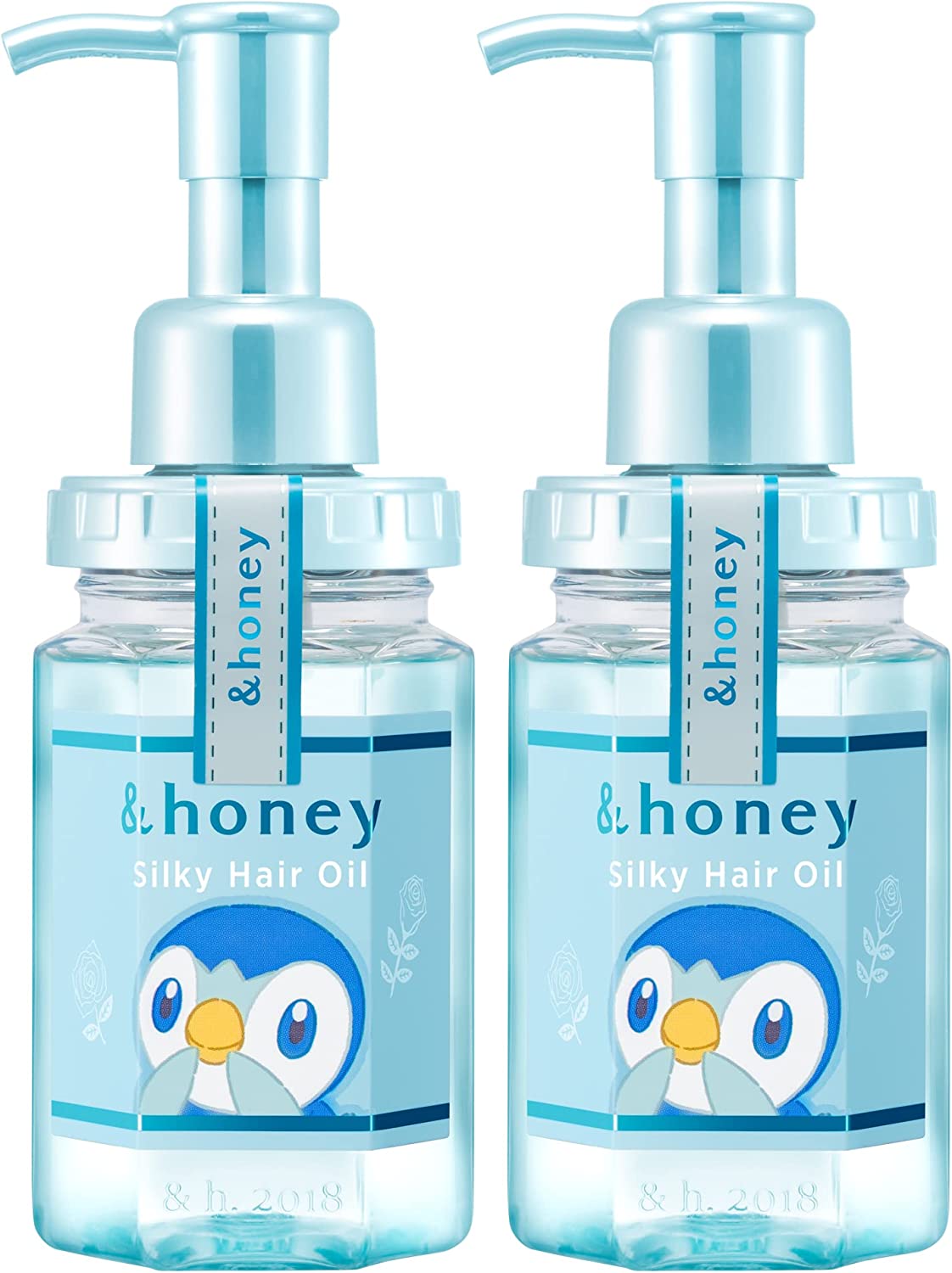 アンドハニー ＆honey Silkyスムースモイスチャーヘアオイル ポッチャマデザイン 100ml ×2 バブルサボンハニー ポケモン