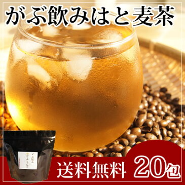 お試し【はと麦茶|ハトムギ茶】国産はと麦茶100%|ふくちゃのがぶ飲みはとむぎ茶ティーバッグ20包|ハト麦健康茶（美容茶）♪煮出し鳩麦茶|ノンカフェイン|お茶|送料無料【250項目農薬・放射能検査済み】