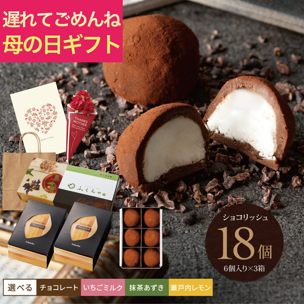 母の日 ギフト 生ショコラ チョコレート ギフト スイーツ お取り寄せ 生チョコ ショコリッシュ18個 チョコ トリュフ 生チョコレート ミルクチョコレート ショコラ ガナッシュ 生チョコアイス 本格チョコ ギフト 濃厚 とろける ひんやり ふくちゃのサムネイル