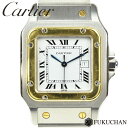 【Cartier/カルティエ】サントスガルベLM　メンズ ウォッチ　白文字盤　SS×K18YG/AT ...