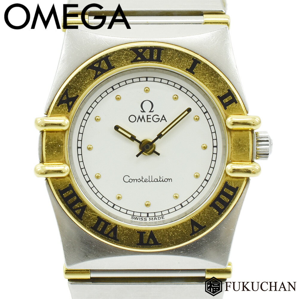 【OMEGA/オメガ】コンステレーション ミニ　白文字盤/SS×YG　QZ　1370.20　【中古】≪送料無料≫