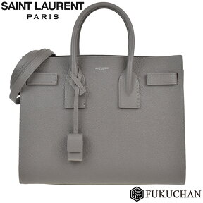 【SAINT LAURENT/サンローラン パリ】クラシック サック・ド・ジュール バッグ　フォグ×シルバー金具　378299 【中古】≪送料無料≫