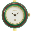 GUCCI グッチ 腕時計 チェンジベゼルウォッチ ヴィンテージ時計 QZ 1100-L 11/12 レディース【中古】【送料無料】