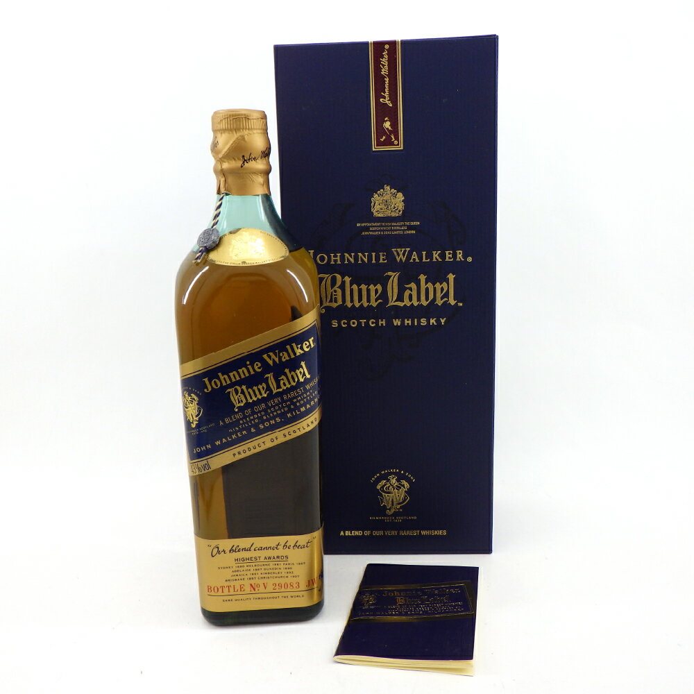 JOHNNIE WALKER ジョニーウォーカー ブルーラベル 750ml 43% 未開栓 箱付き スコッチ ウイスキー【中古】【送料無料】