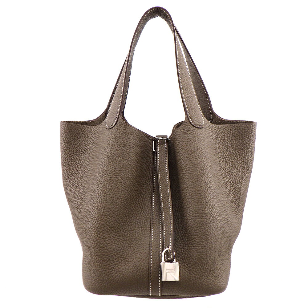 HERMES エルメス ピコタンロック MM トリヨンクレマンス エトゥープ ハンドバッグ Z刻印 2021年 レディース【美品】【送料無料】のサムネイル