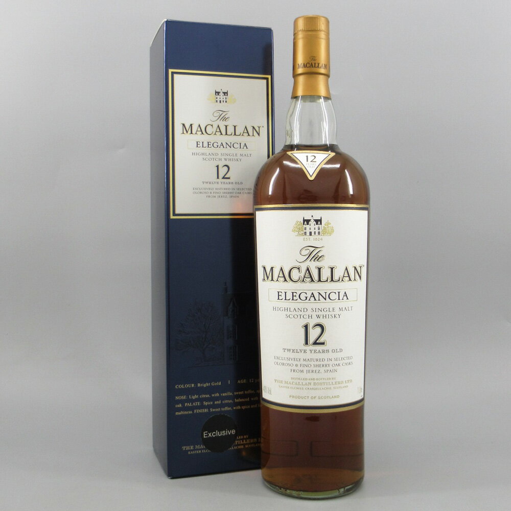 マッカラン エレガンシア 12年 1000ml 40% 未開栓/お酒/ウイスキー/スコッチ/MACALLAN【中古】【送料無料】