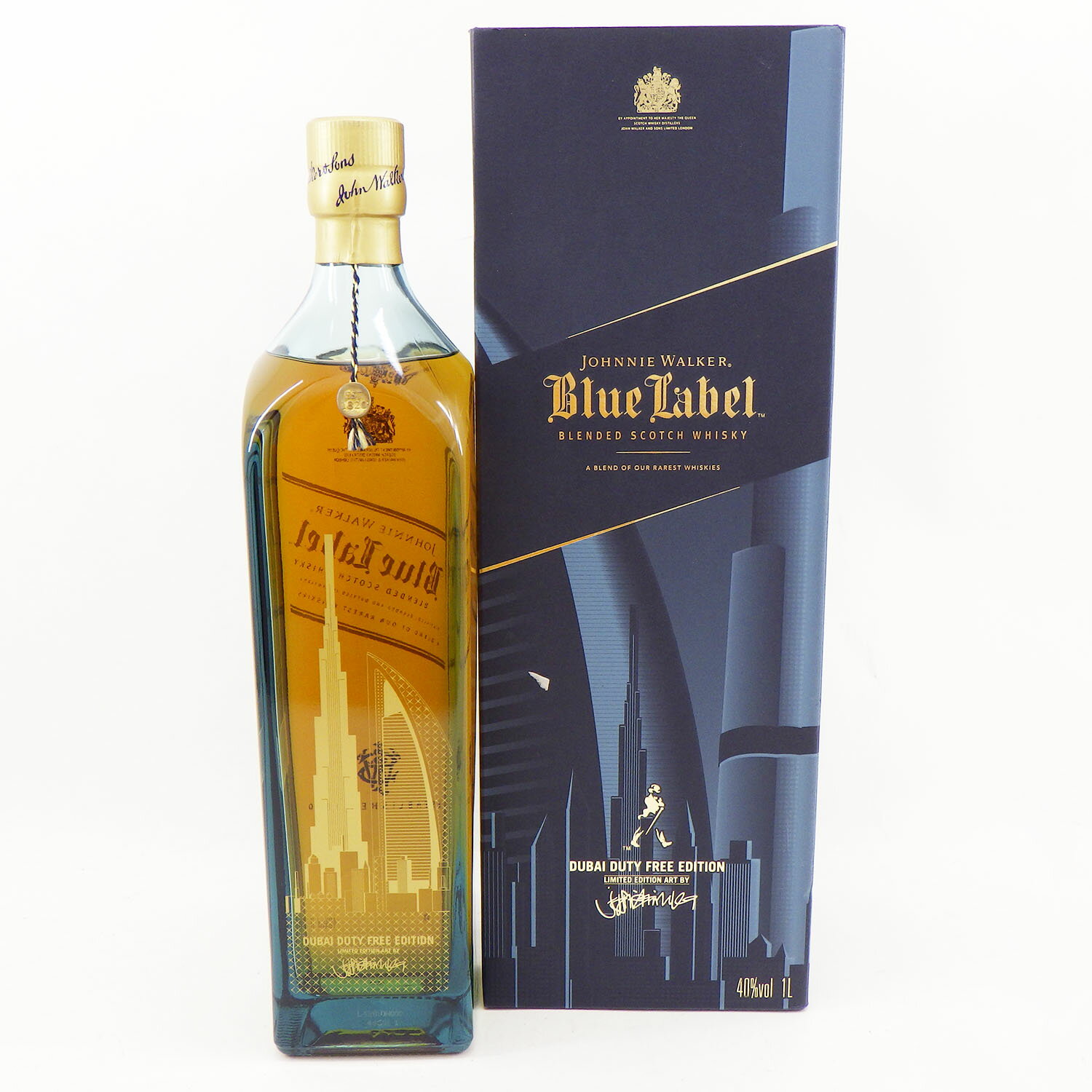 JOHNNIE WALKER ジョニーウォーカー ブルーラベル 1000ml 43% 未開栓 箱付き スコッチ ウィスキー お酒【中古】【送料無料】