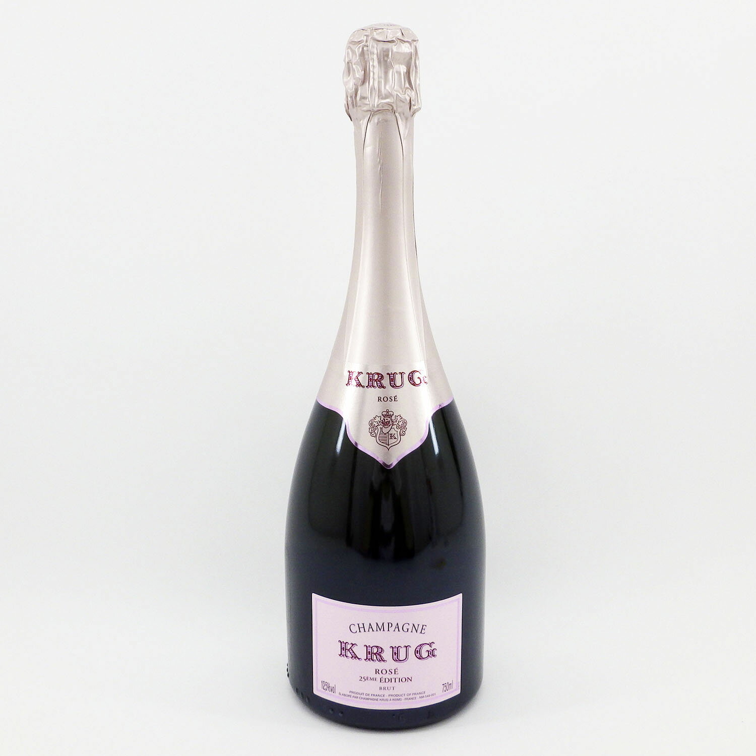 クリュッグ KRUG ロゼ エディション25 ブリュット 未開栓 750ml 12.5% 洋酒 古酒 シャンパーニュ シャンパン クリュグ【美品】【送料無料】