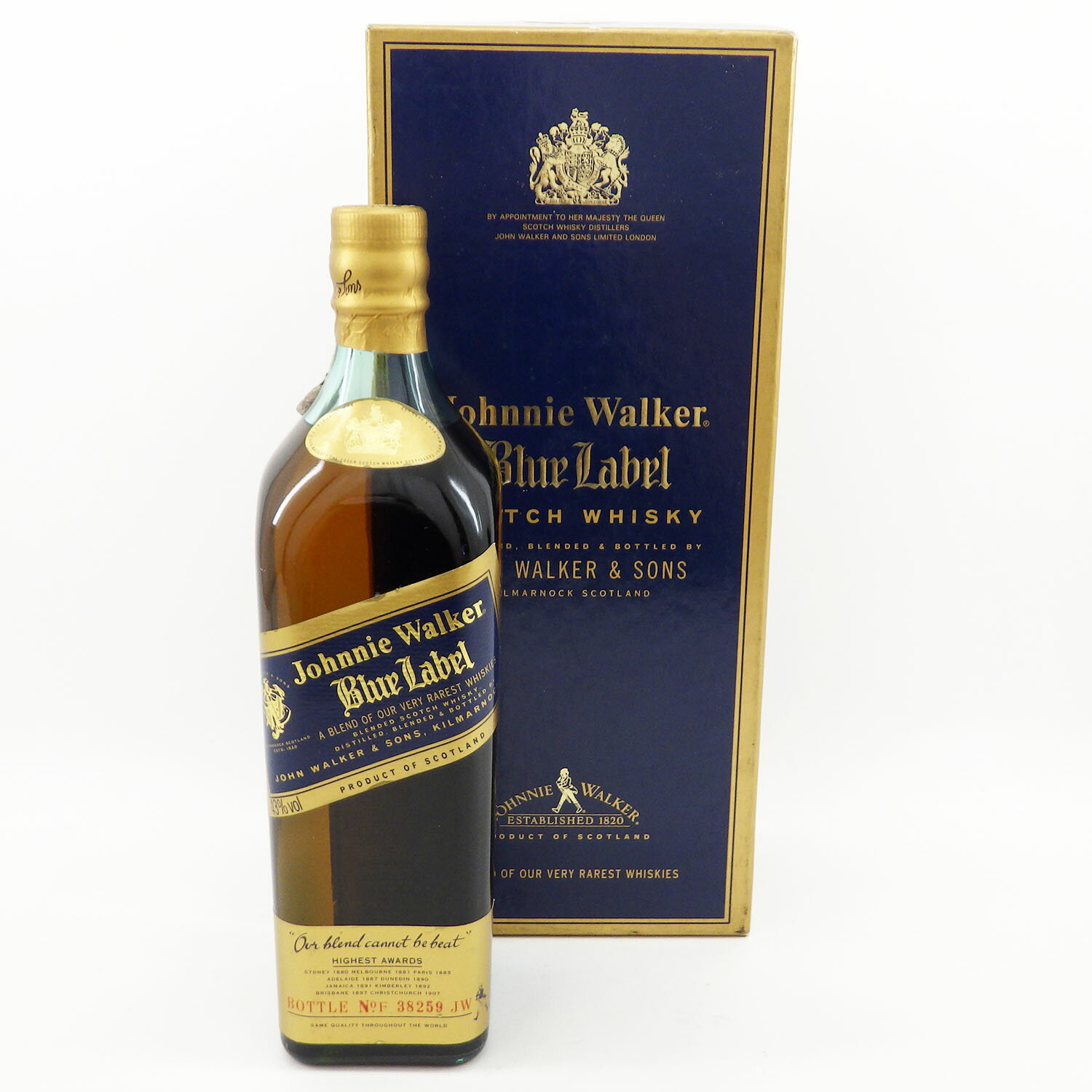 ジョニーウォーカー ブルーラベル 750ml 43% 未開栓 箱付き スコッチ ウイスキー お酒 JOHNNIE WALKER【中古】【送料無料】