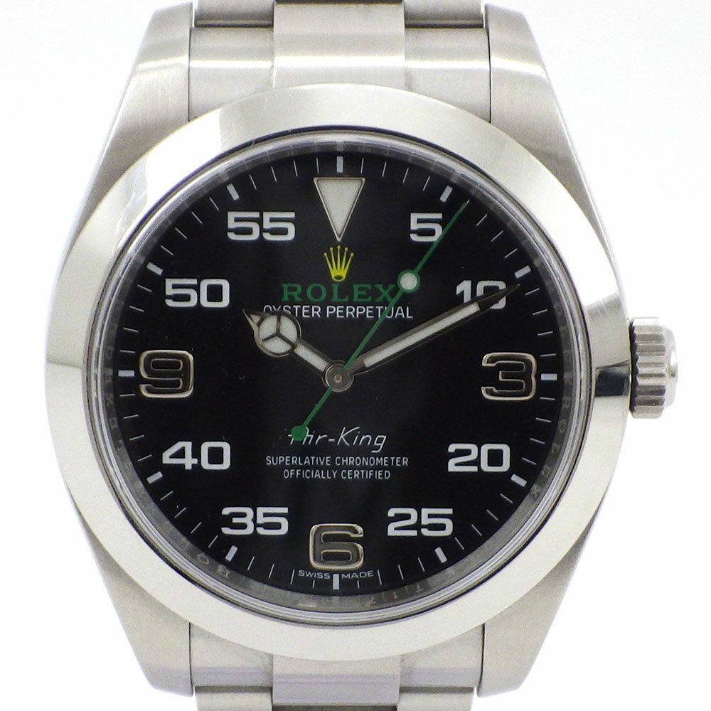 ROLEX ロレックス オイスターパーペチュアル エアキング 116900 腕時計 SS/AT ブラック文字盤 メンズ ステンレススチール【中古】【送料無料】