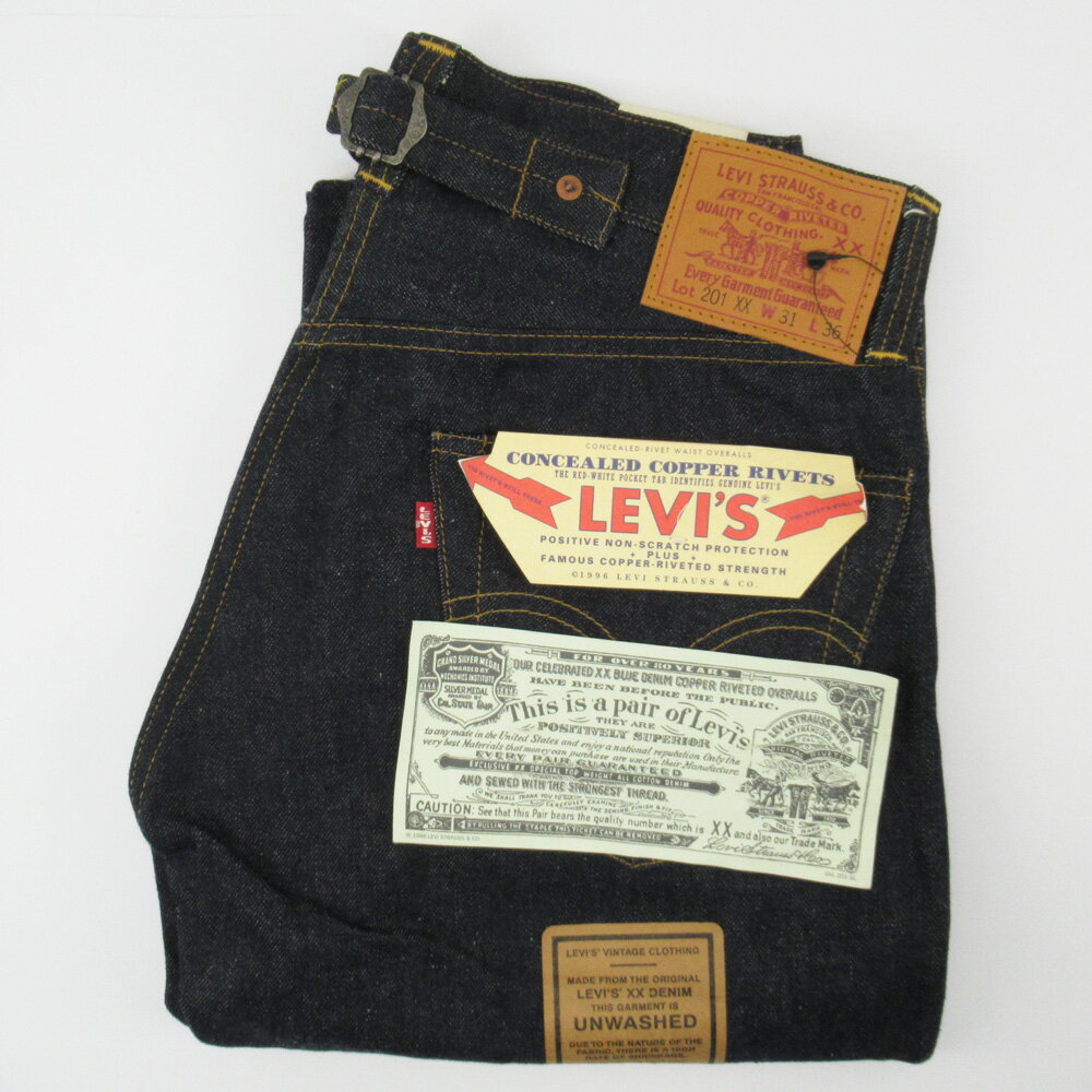 LEVI 039 S リーバイス 201XX 201-0003 1937年モデル復刻版 31インチ ボタン裏555 赤耳 デニムパンツ メンズ【中古】【送料無料】